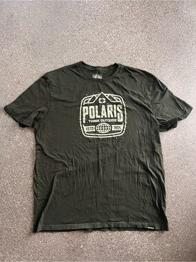Polaris Men’s Olive Green Graphic Logo Tee